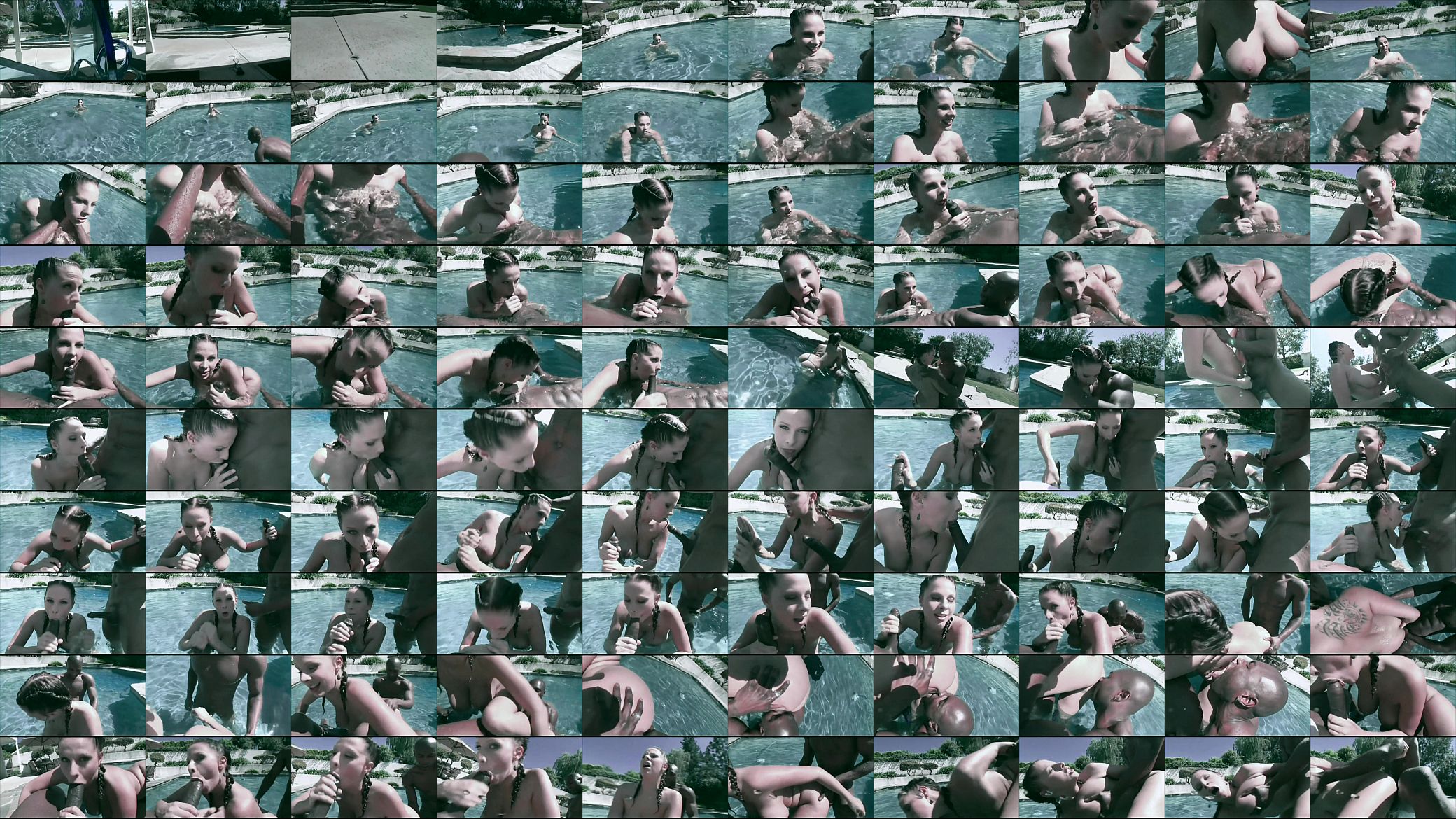 Ebony White Michels Suck And Fuck In a Pool - 101LIVECAM.COM 预览图