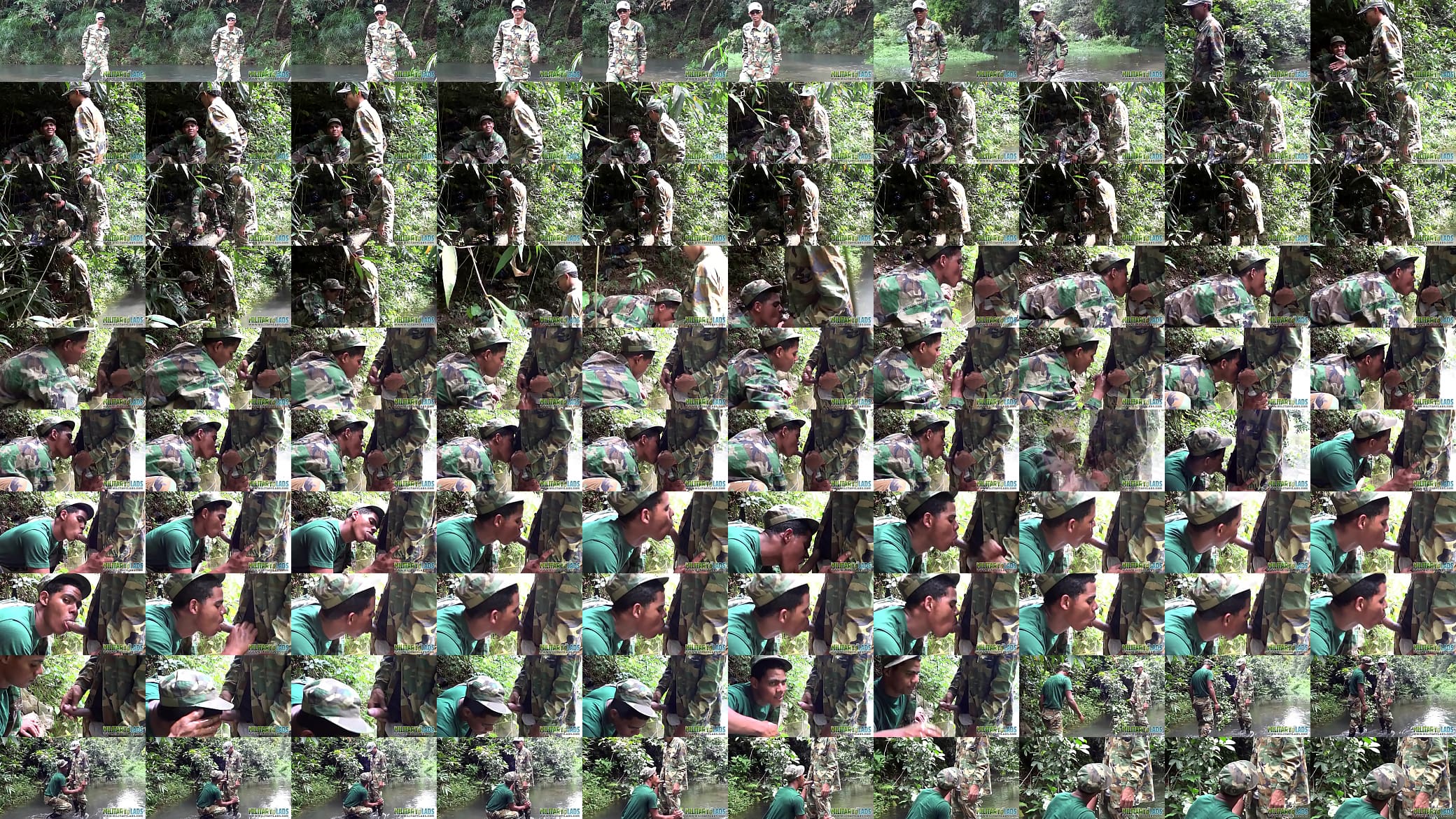 Soldier wades a river for a blowjob 预览图