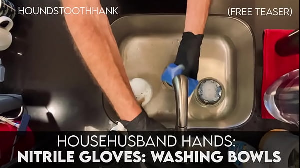  HouseHusband Hands: Nitrile Gloves : Washing Bowls