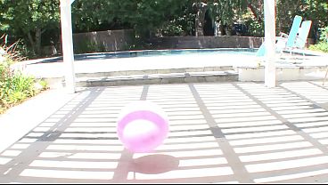 My wife is naked touching herself on balcony again