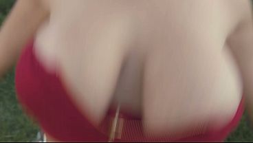 Busty blonde can't resist the urge and has sex before gets home. Then at home she fucks even harder