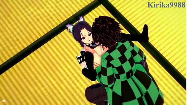 Mitsuri Kanroji and Shinobu Kocho and Daki and Tanjiro Kamado have intense sex - Demon Slayer Kimetsu no Yaiba Hentai