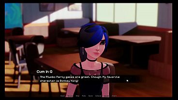Hooked [ Hentai Game ] Ep.1 GOTH GIRL pull my COCK for my FIRST PORNSTAR INTERVIEW !