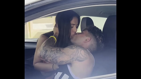 Download Video - POV car sex&colon; fucking my best friend in his car while his girlfriend waits at Home
