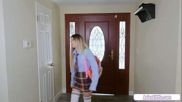 19yo petite asian Lulu Chu fucks teacher