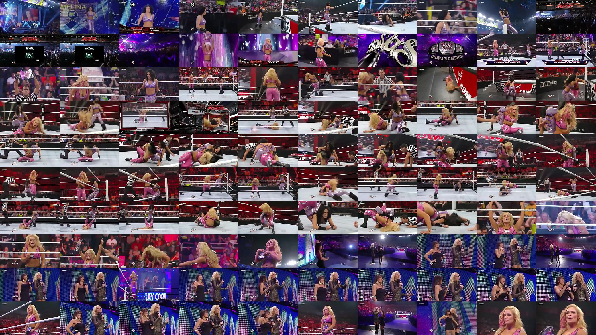 Melina vs Natalya Divas Championship match. 预览图
