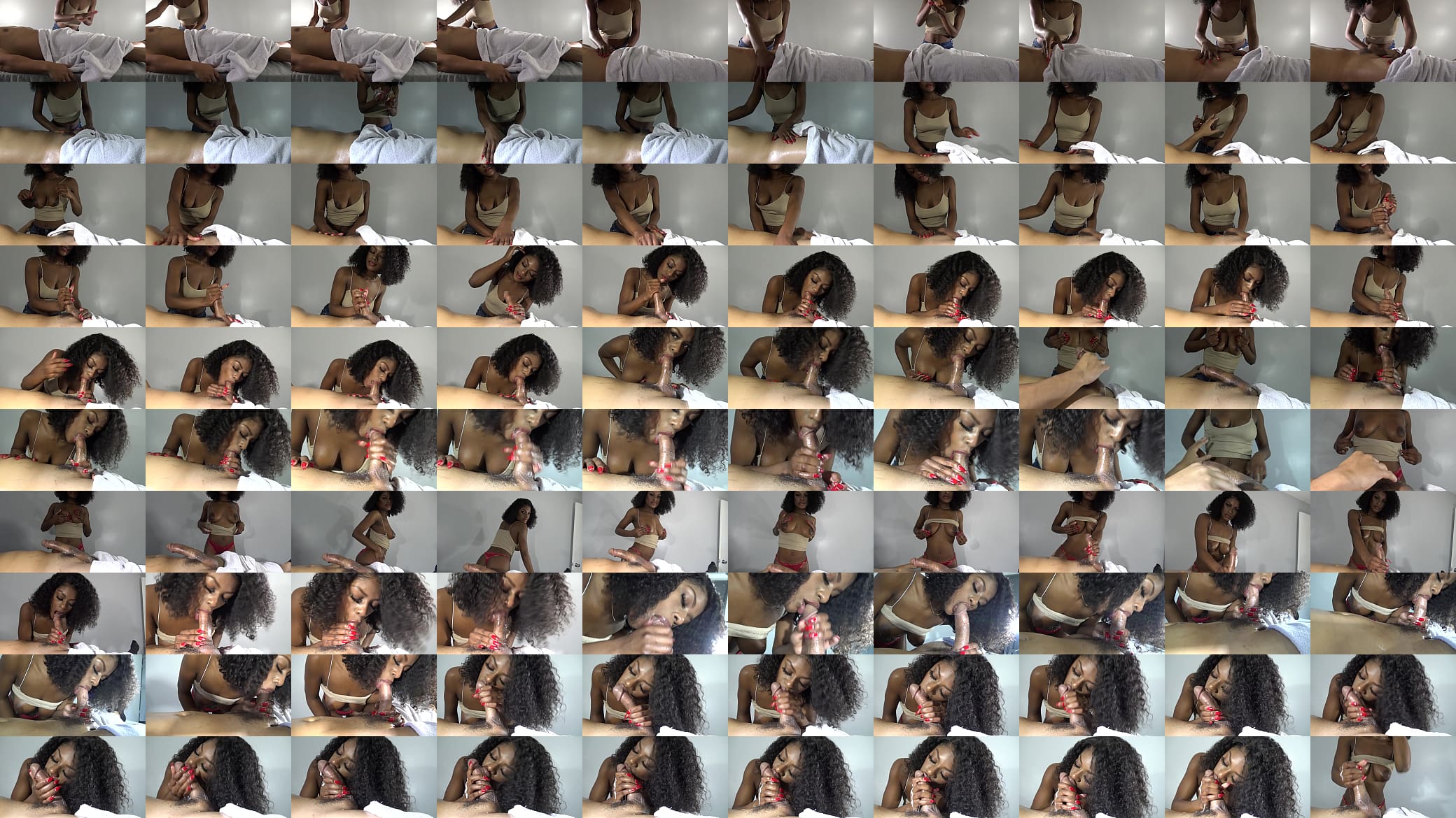 Sexy Ebony Girl Perfect Body Evi Rei Gives Teddy Tarantino Edging Blowjob 预览图