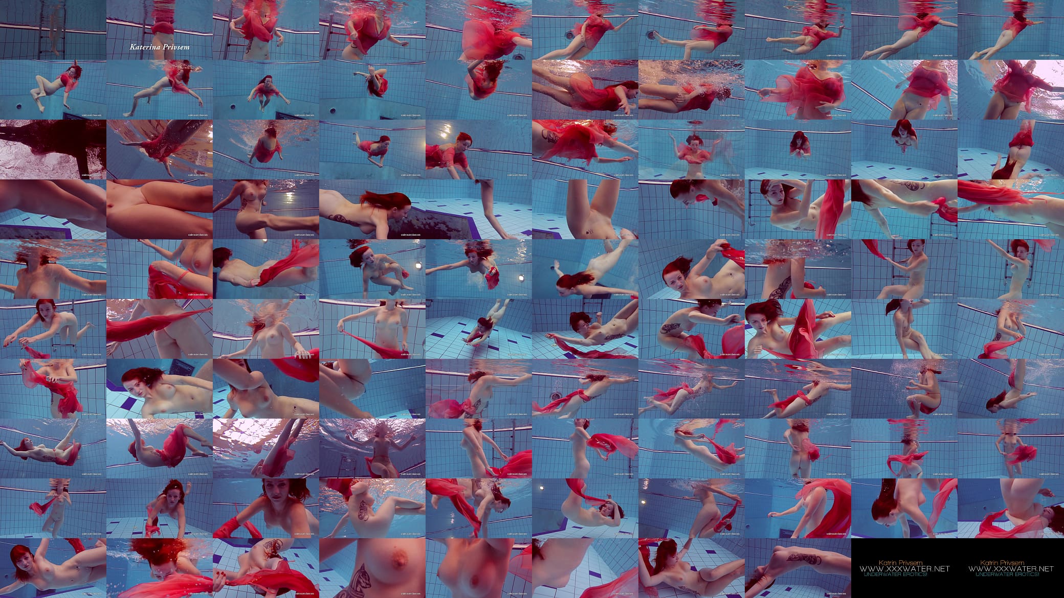 Big tits big ass tattoos Katrin Privsem underwater 预览图
