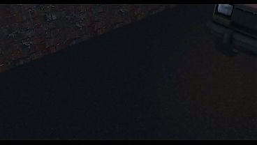 Ebony babe caught up and banged