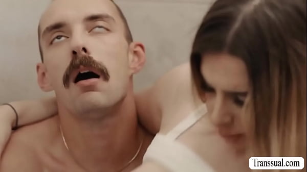 TS maid analed by boss in laundry room