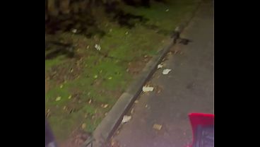 Download Video - Big man showing off his huge cock in the street for people to touch