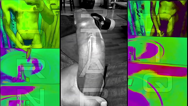 Montage of Porn Star Diq Stroking His Long Dick