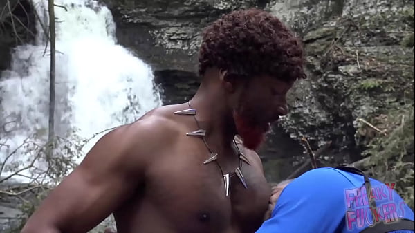 Black Panther Fucks and Breeds Tight Black Hole Outdoors