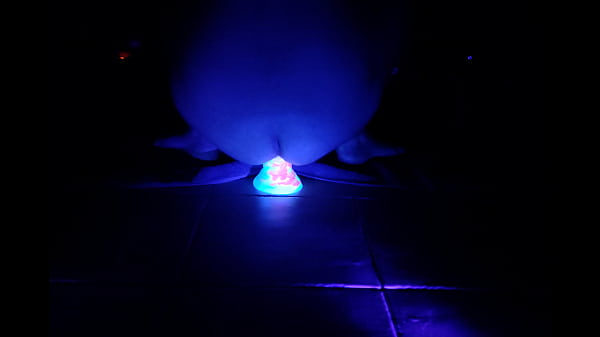 Goldenchibre - Glow-in-dark dildo POV behind