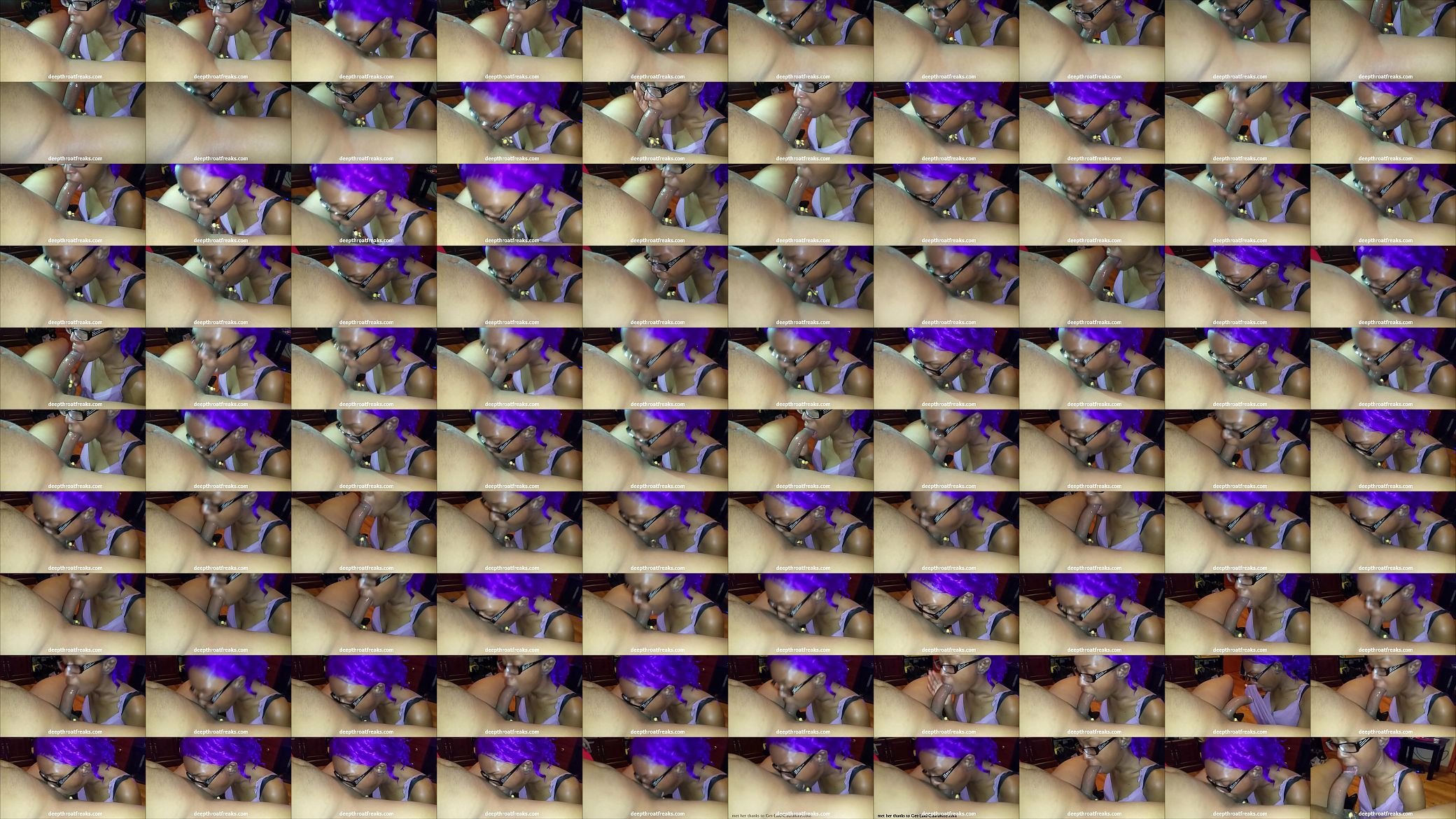 Ebony sloppy deepthroat blowjob slut 预览图