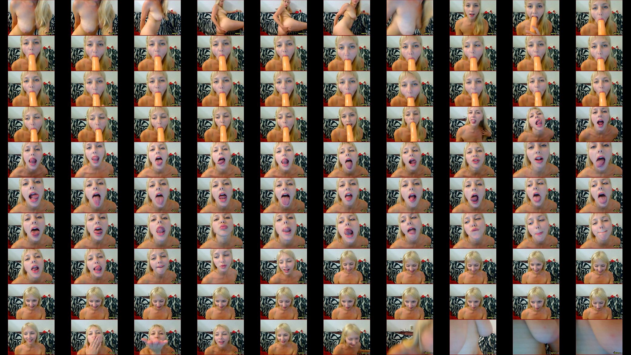 Hot Blond Webcam Russian Sucking Dildo Free Porn 预览图