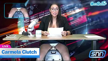 News Anchor Carmela Clutch Orgasms live on air