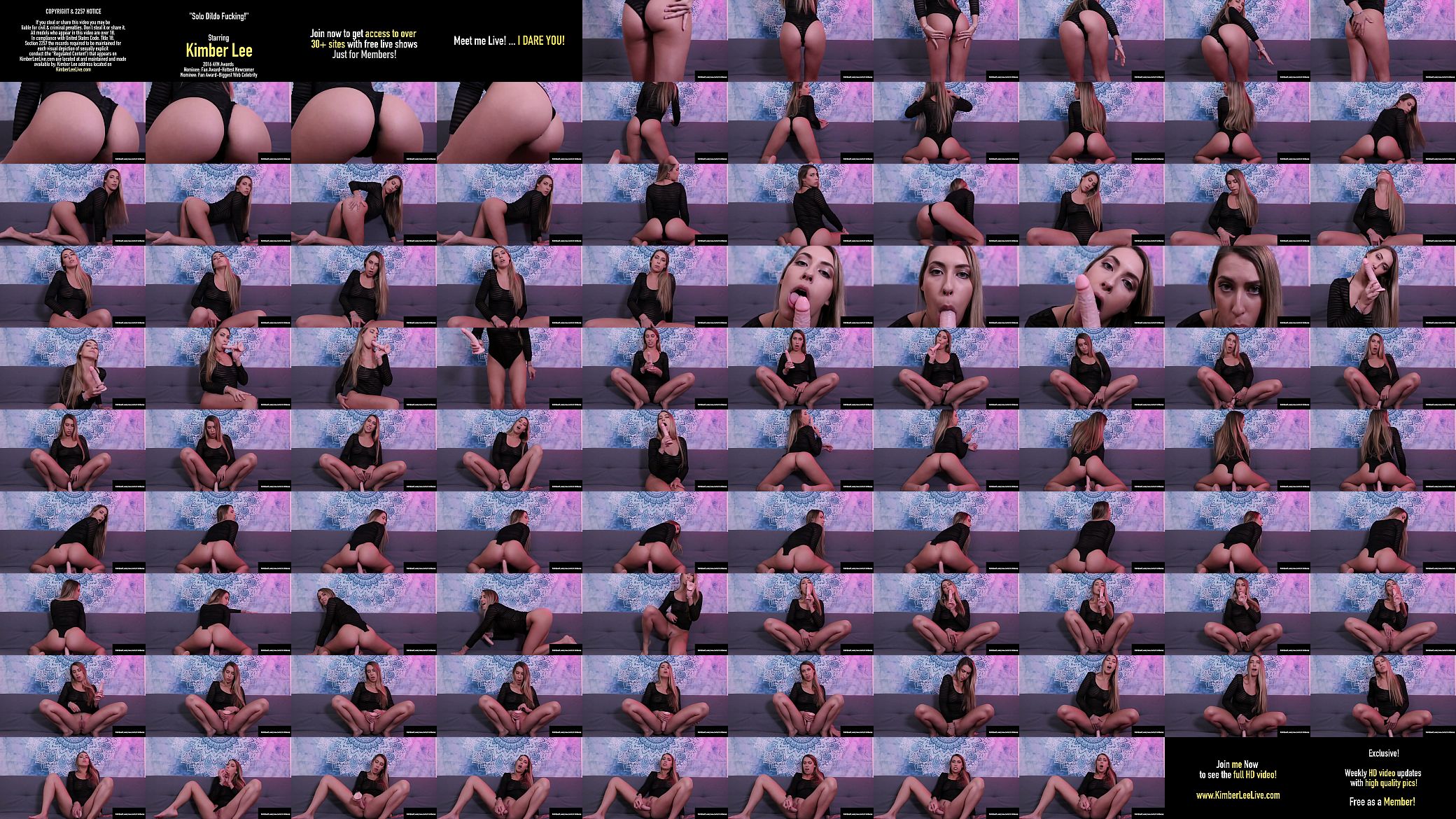 Young Babe Kimber Lee Dildo Drills Her Sweet Soaking Snatch! 预览图