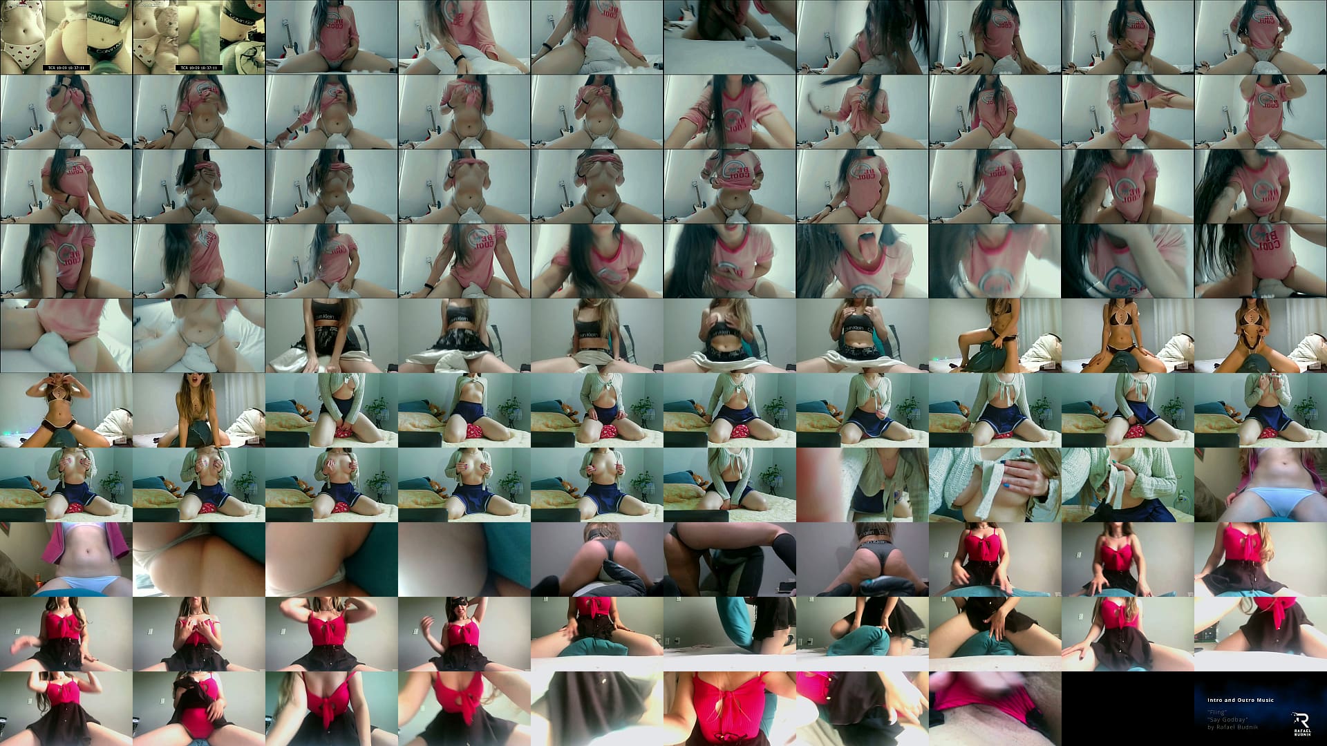 Just a horny student having fun humping pillow and moaning compilation 预览图
