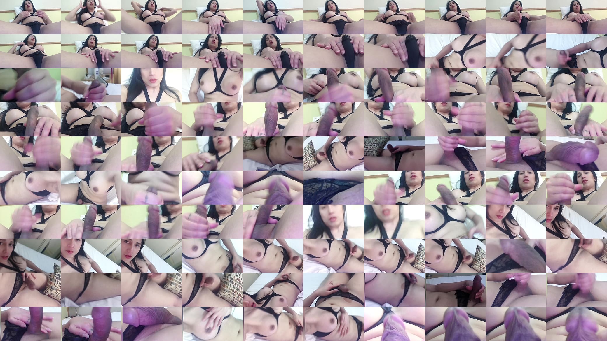 solo shemale masturbate her cock 预览图