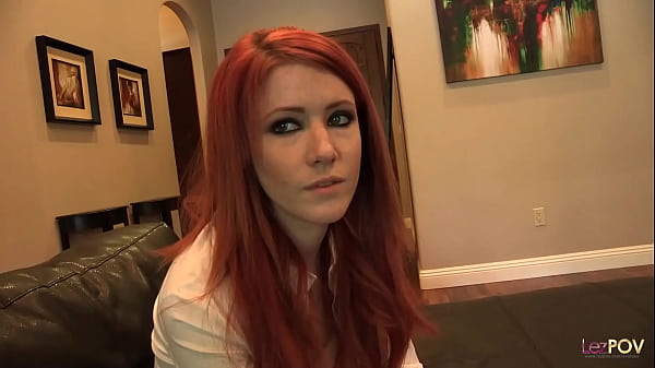 Foxy redhead vixen once again seduces a partner who wants her lesbian loins
