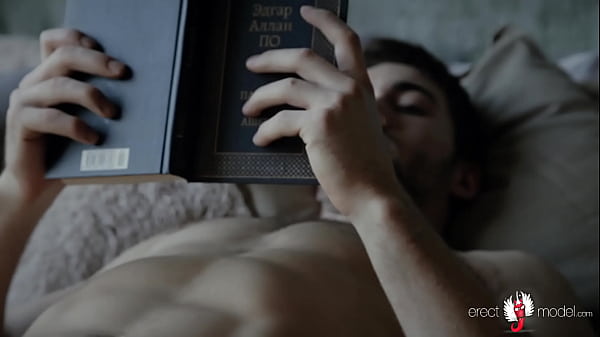 Download Video - Hot sexy bearded guy undresses at the mirror showing his young uncut cock