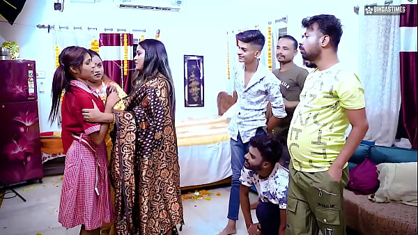 Download Video - Desi Horny Step Mom Teaches Her Step Daughter How to Fuck for Very 1st Time with Desi Style GangBang Full Movie