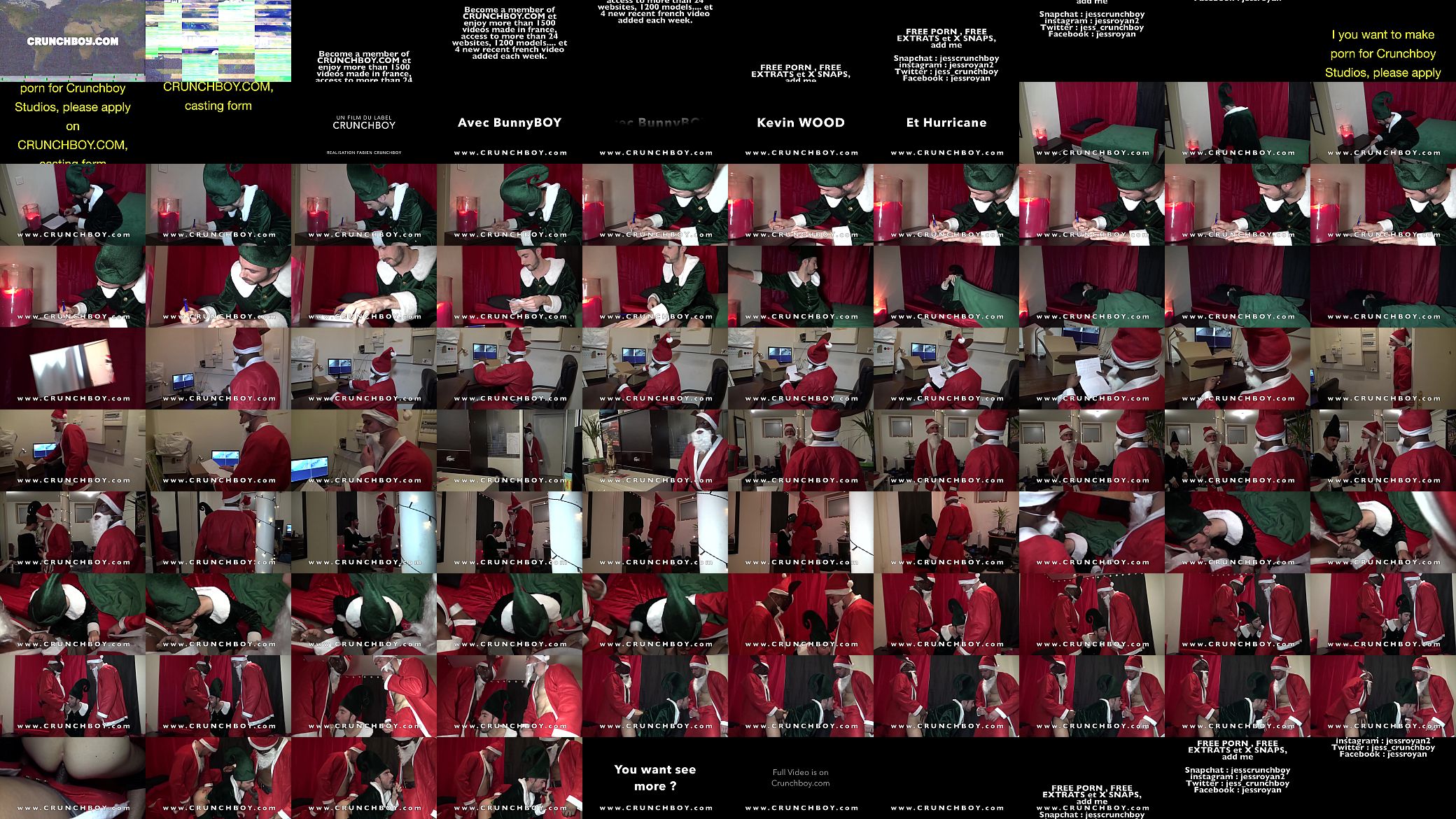 French slut fucked bareback by 2 santa claus for christmas 预览图