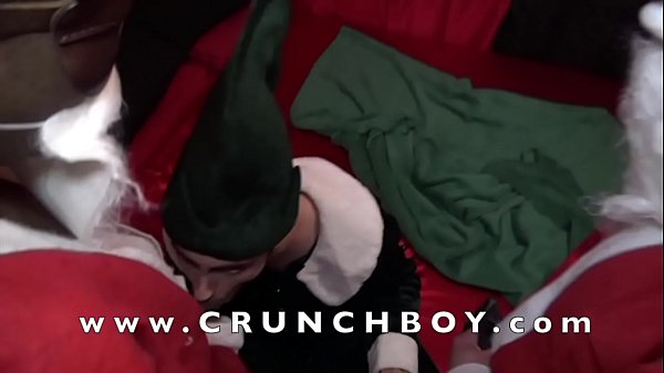 Download Video - French slut fucked bareback by 2 santa claus for christmas