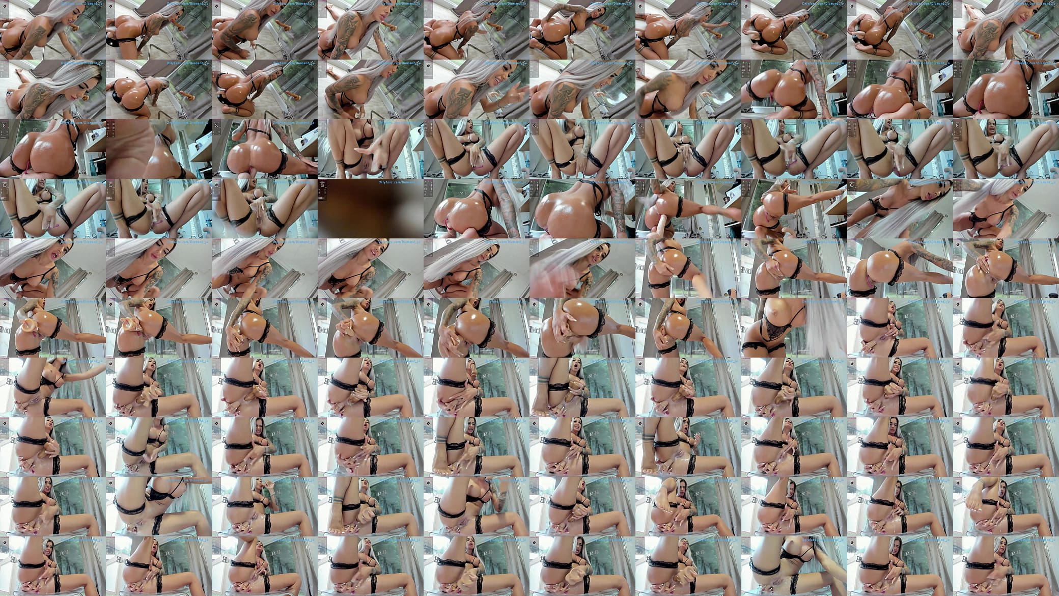 Diamond jo Sexy Blonde Squirts and Fucks Ass 预览图