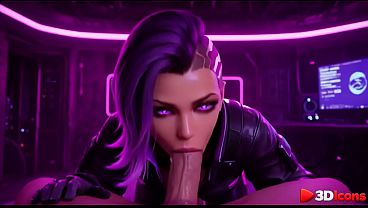 Sombra takes a big black cock in her hideout [AI]