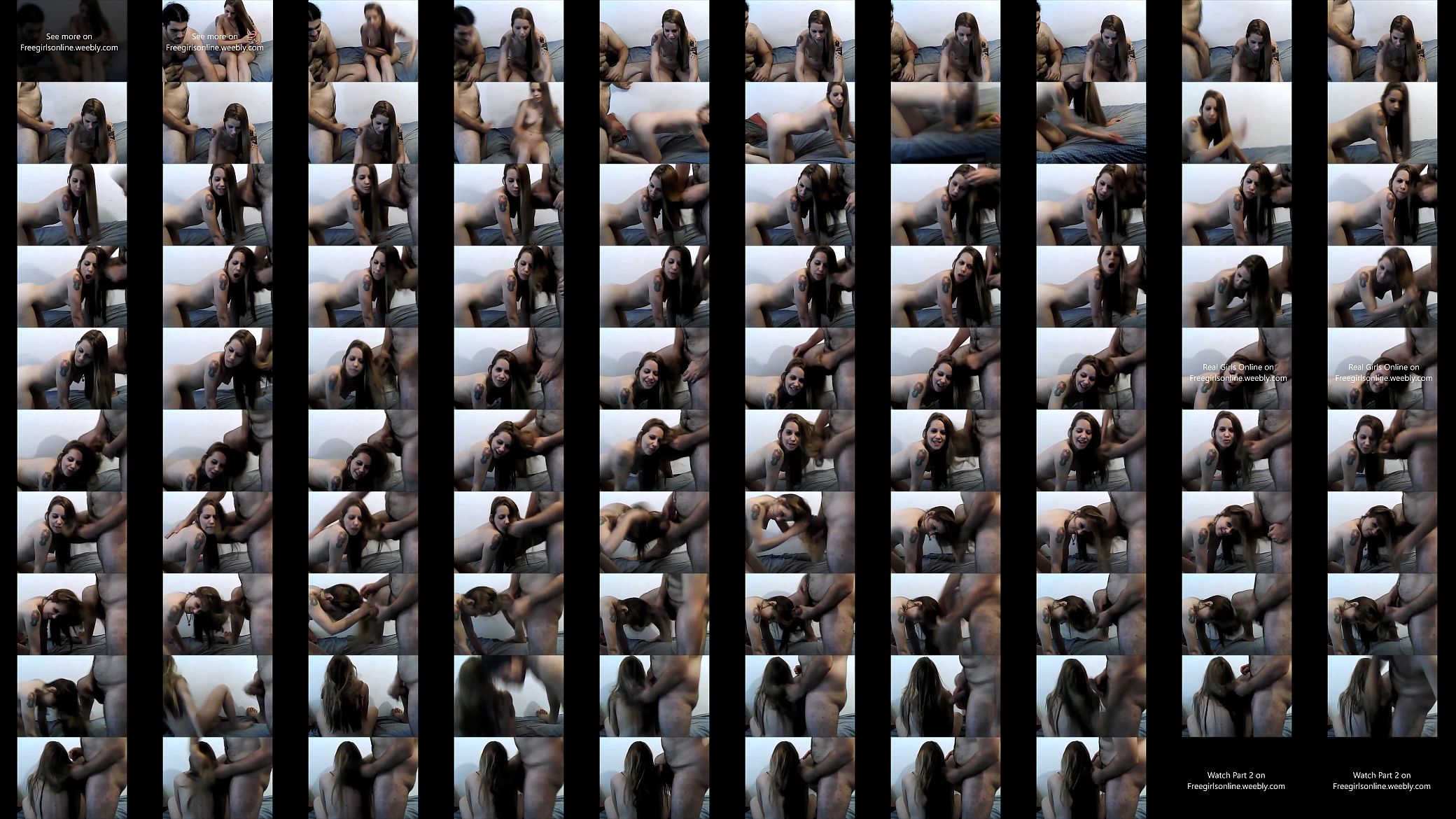 Cute silky brunette hairjob brushing cum in hair 533 预览图