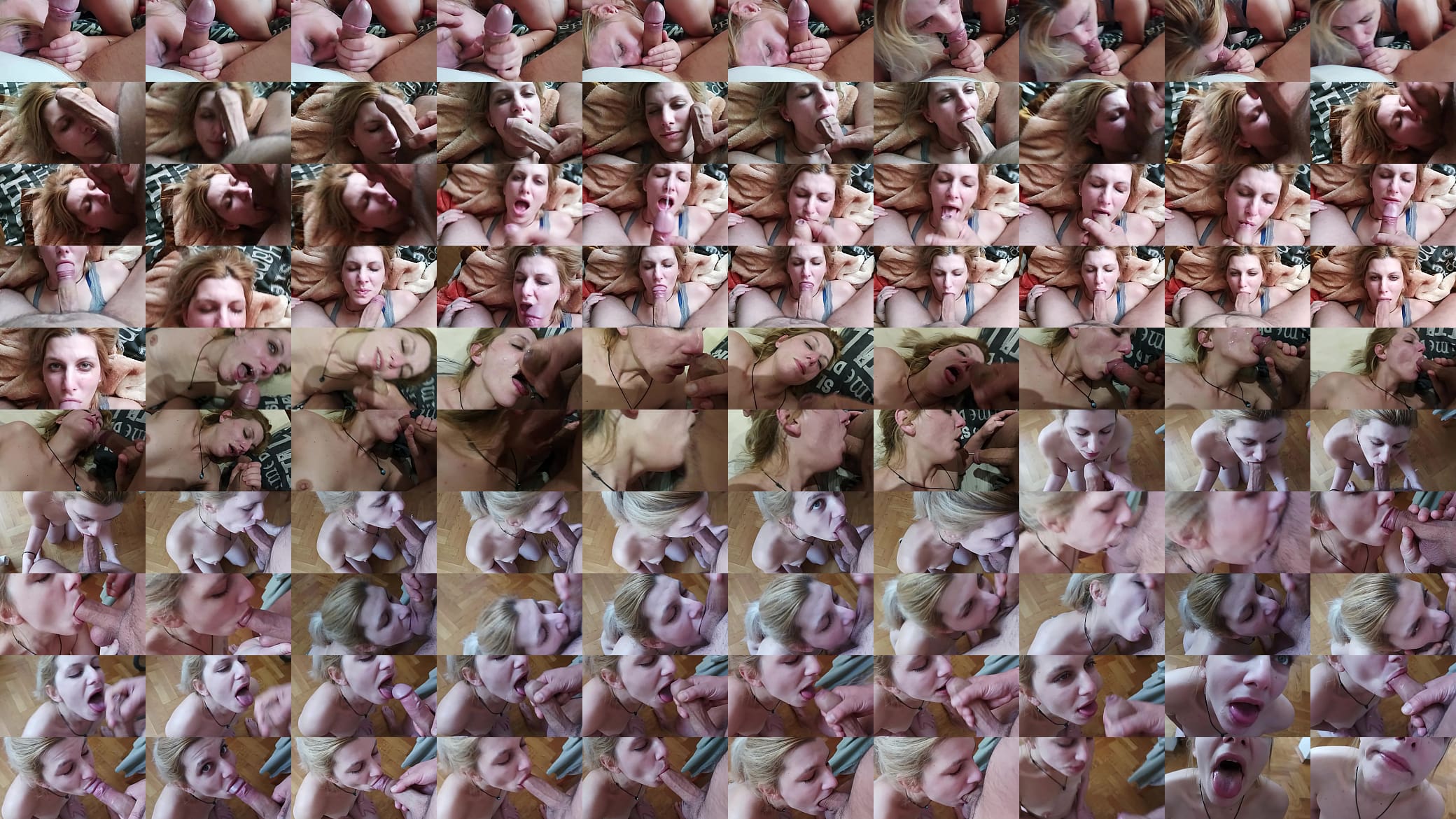 Homemade Amateur MILF Blowjob and Deep Throat Compilation with Cumshot 2004 预览图