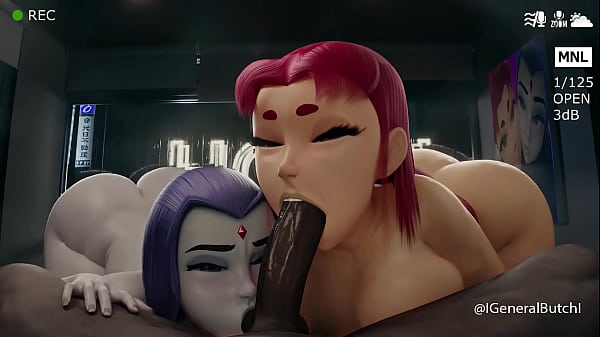 Raven and Starfire working together