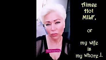 Two blowjob performances in close-up from a mature Russian beauty in different images: blonde and redhead...