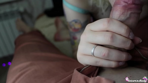 Sensual Closeup Blowjob - Cum on Tits