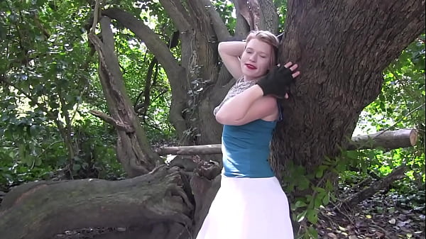 Madison Wears A Huge Tutu In Tree And Rubs Her Pussy