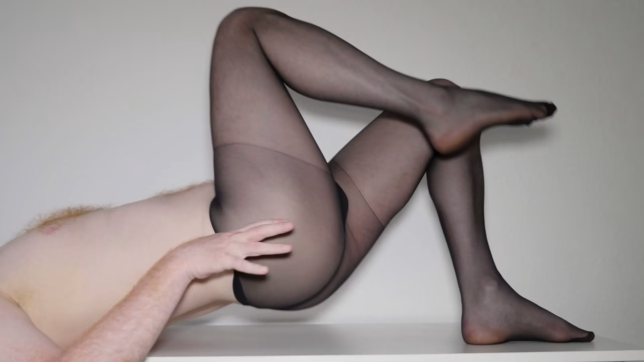 Pantyhose striptease
