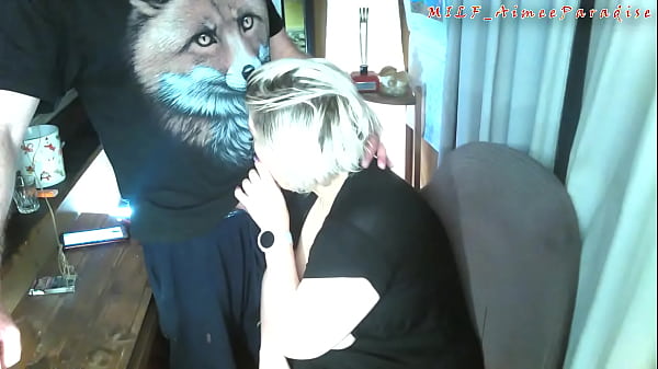 The old Fox squeezes the tits of his eternally young bitch, and she gratefully sucks his cock! ))