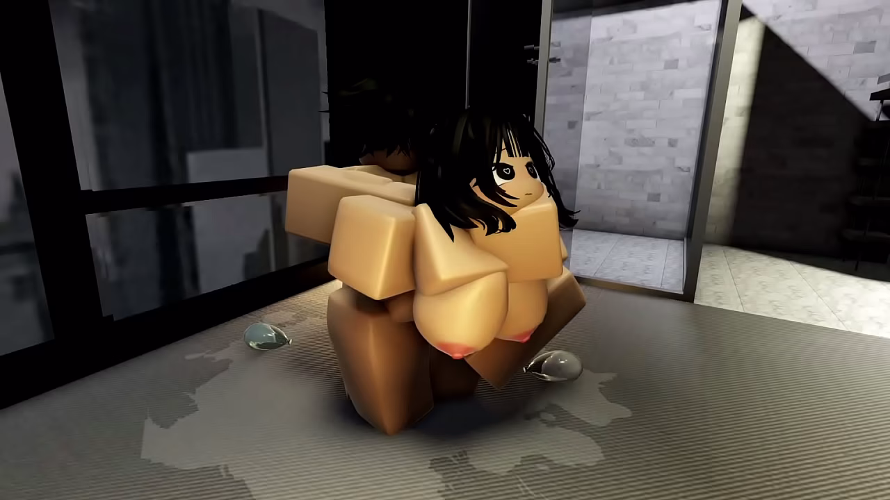 Having a quick fuck with my horny friend on Roblox
