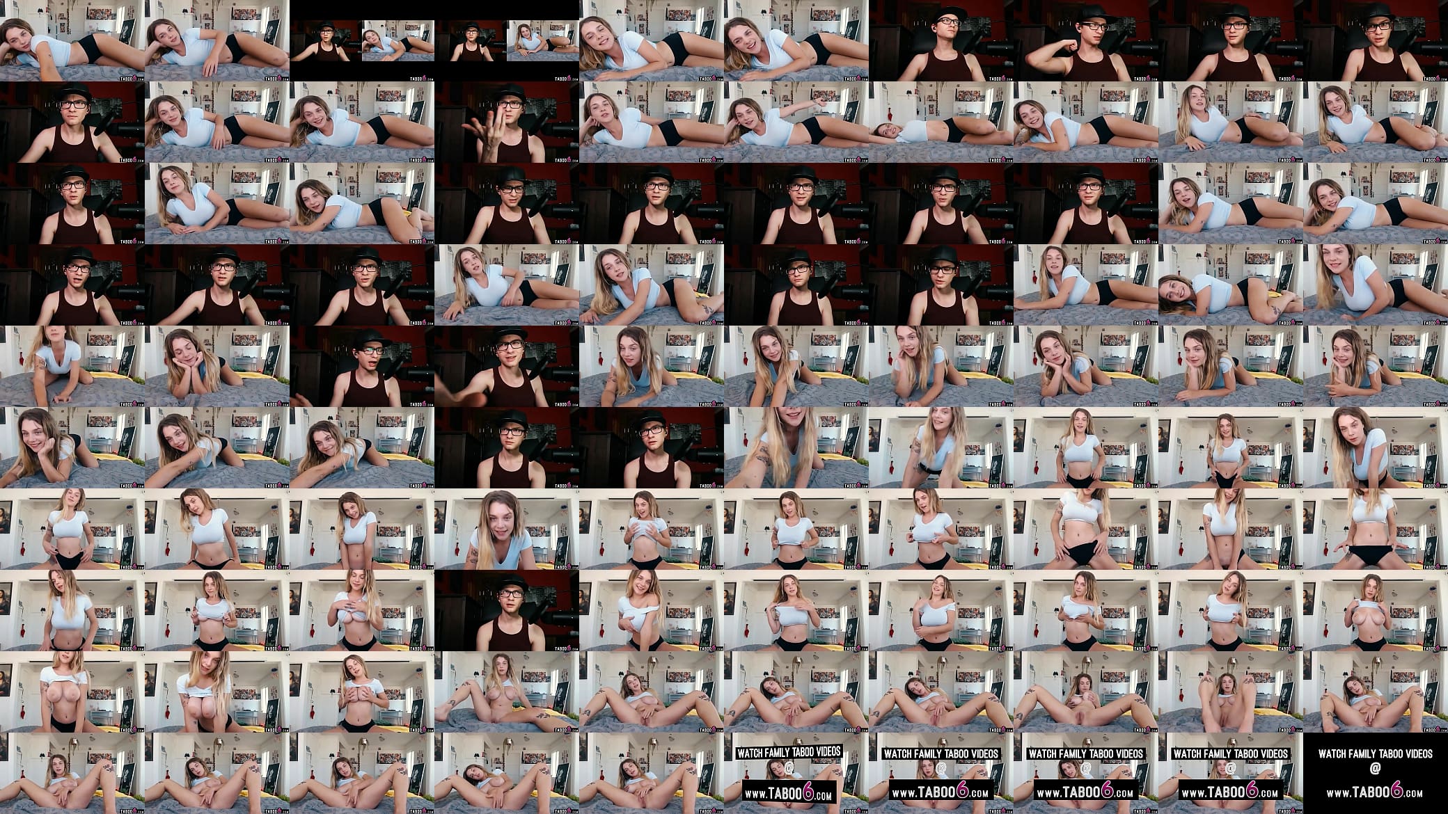 Stepbro made to watch big natural tits stepsister Gabbie Carter masturbate 预览图