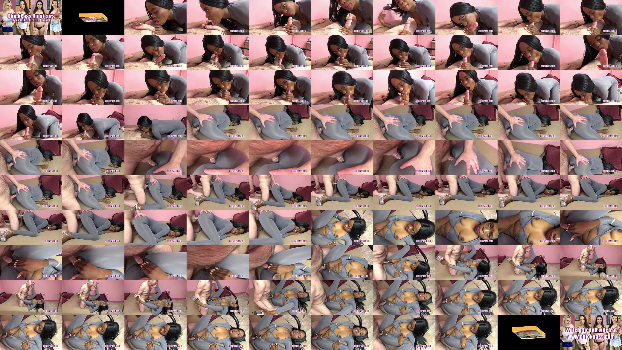 ChickPass - Ebony slut Melody Cummings gets nailed in her sexy catsuit 预览图