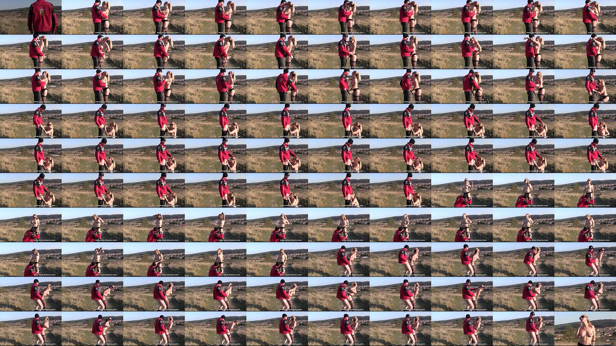 Fucking in a field in front of the highway 预览图