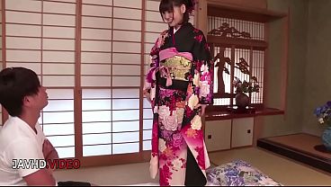 Yua Ariga in Kimono Gets Hardcore Creampie Action