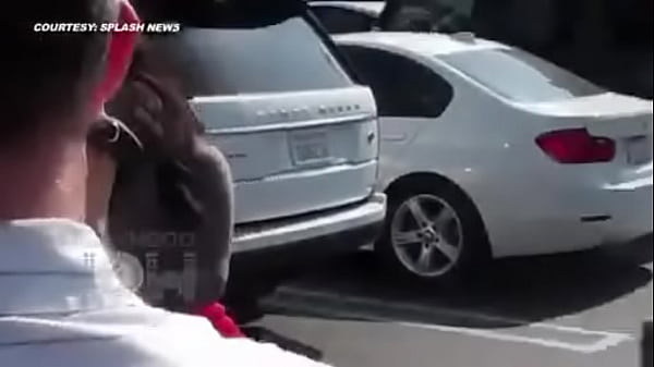 (Video) Kim Kardashian B tt Too Big For Her Tight Skirt   Can't Get Out Of Her C