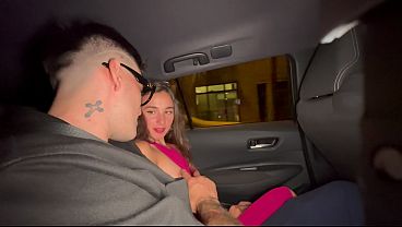 Sex in a Taxi and I Give My Skinny Girlfriend a Hardcore Anal Session - Ada Paradiso