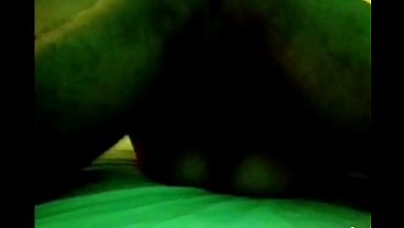 Wife with endowed husband filming.