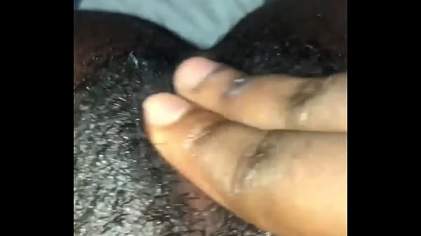 Black wet pussy late night solo masturbation