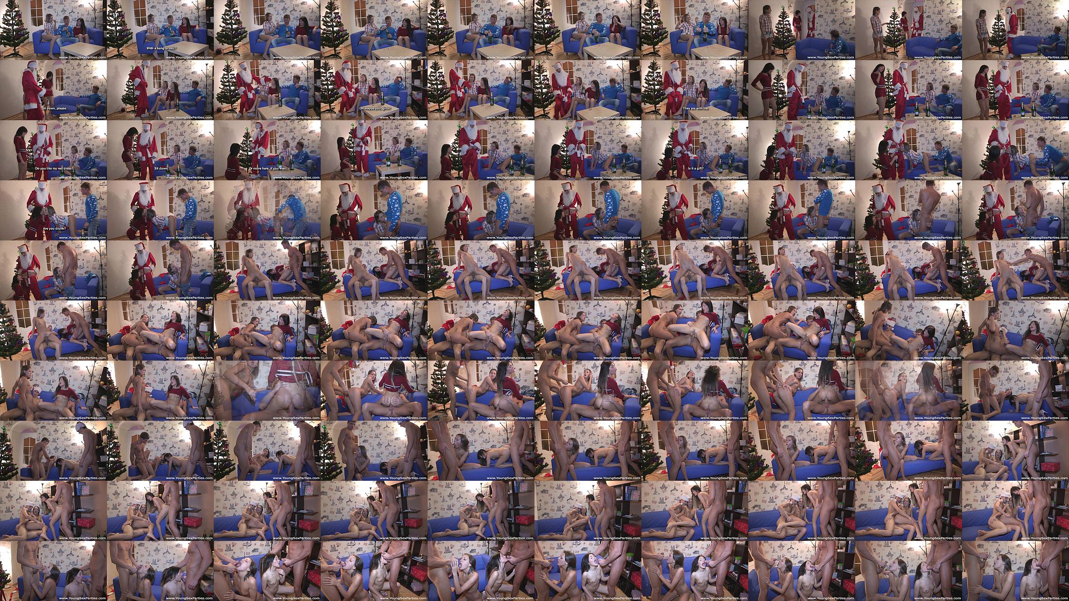 Young Sex Parties - Christmas fucking party Seren Kirsten gang-bang teen porn 预览图
