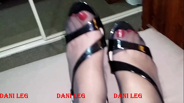 Download Video - Dani Leg in Delicate Black Pantyhose with Polished Nails